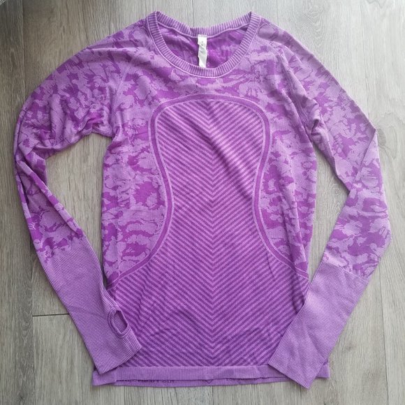 lululemon athletica Tops - LULULEMON Swiftly Tech Long Sleeve Crew | Violet 8